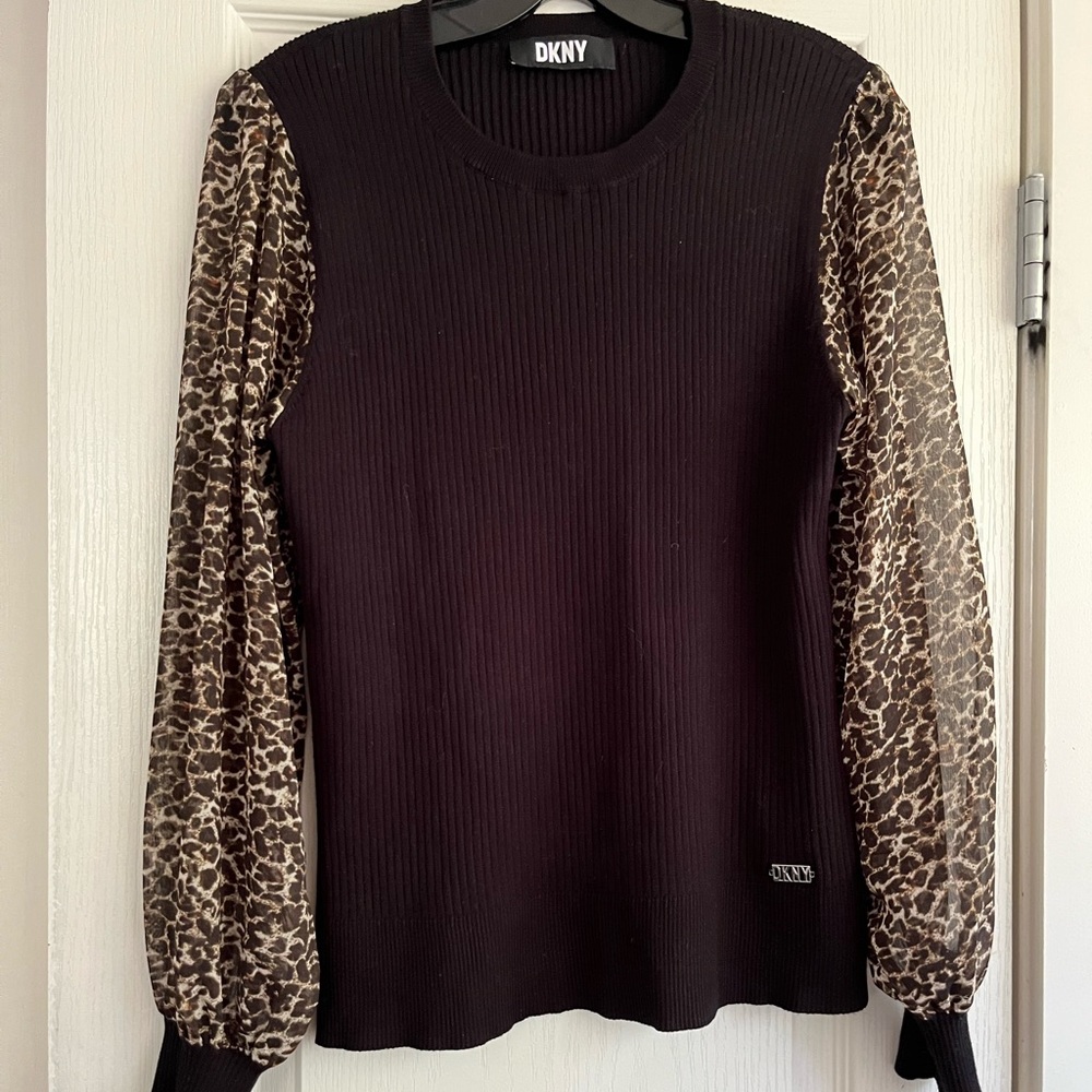 DKNY leopard print shirt